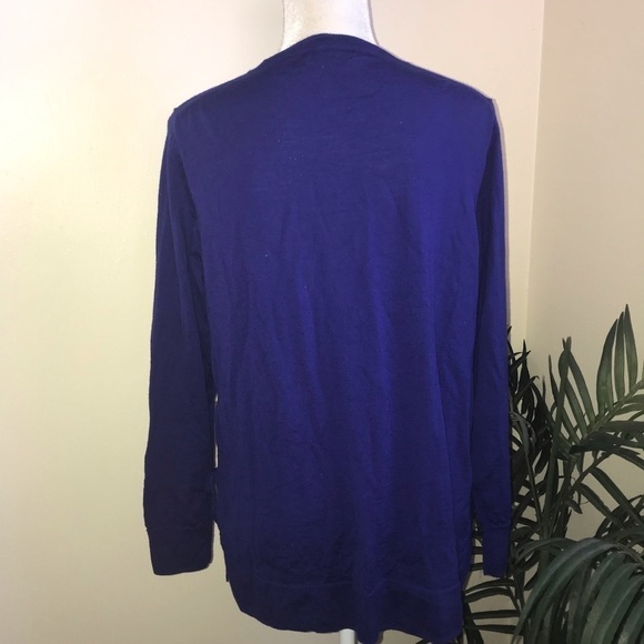 J Crew Knobby Texture Wool Tie Long Sleeve Top XL - Picture 7 of 8